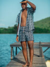 Bogan print Bermuda set